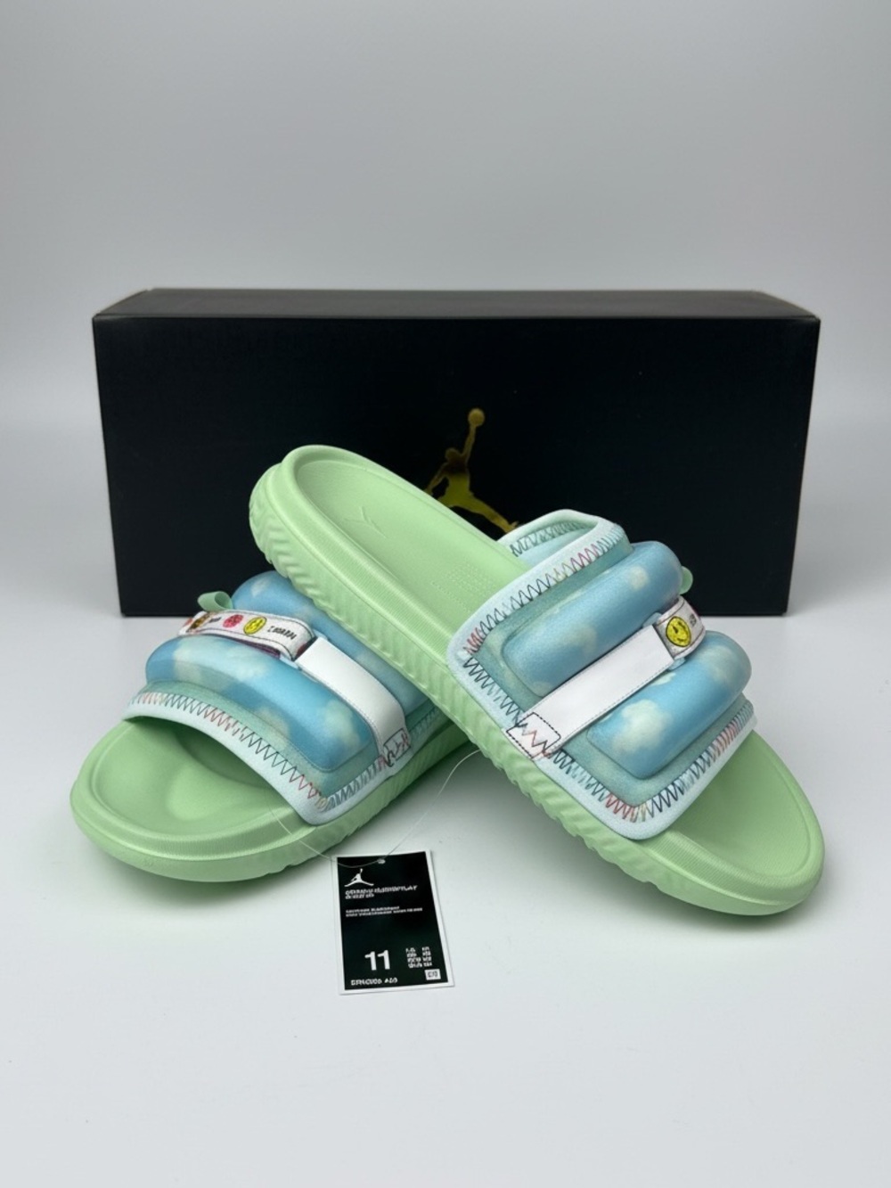 Nike Jordan x J Balvin Super Play SP Slides Size 11 NEW WITH BOX